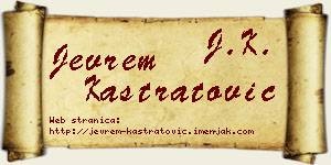 Jevrem Kastratović vizit kartica